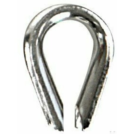 WHITECAP IND BOAT ANCHOR ROPE For Use With 3/8 Inch Diameter Synthetic Rope; Silver; Stainless Steel S-4084P